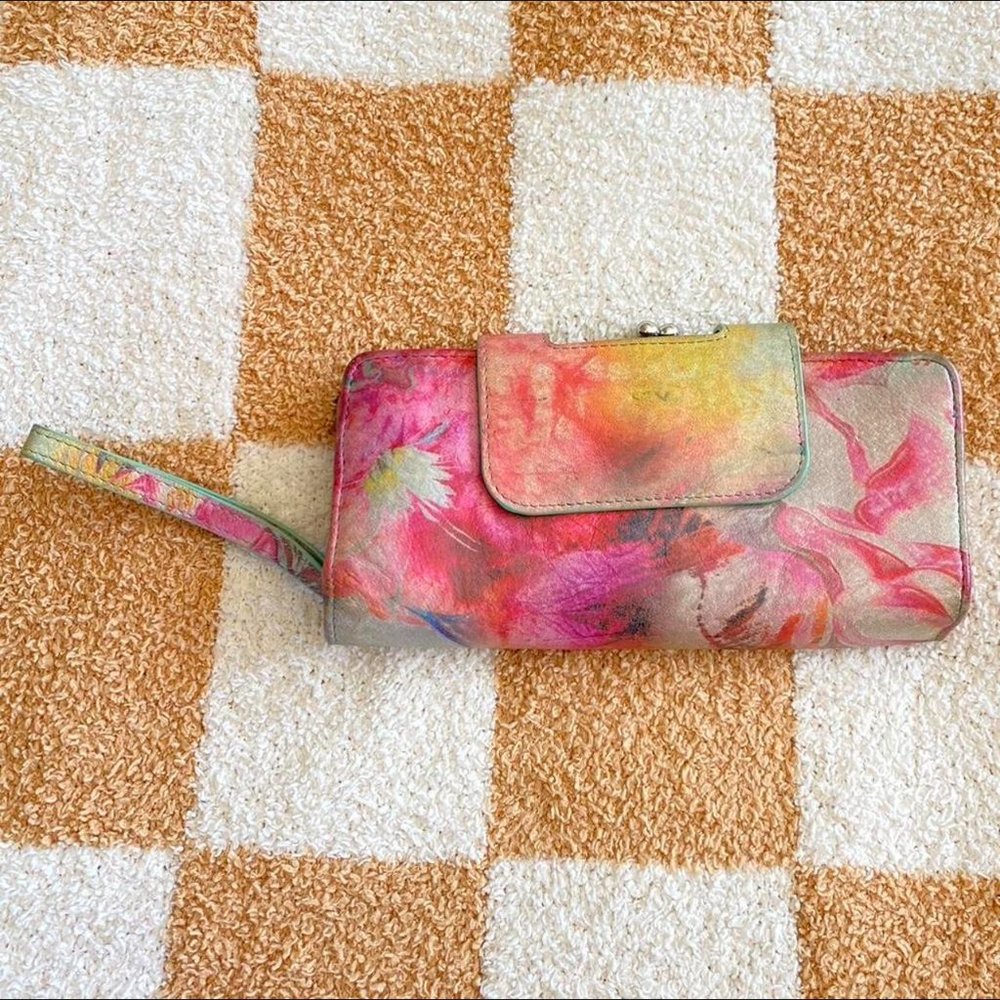 HOBO NANCY MULTICOLOR LEATHER WALLET